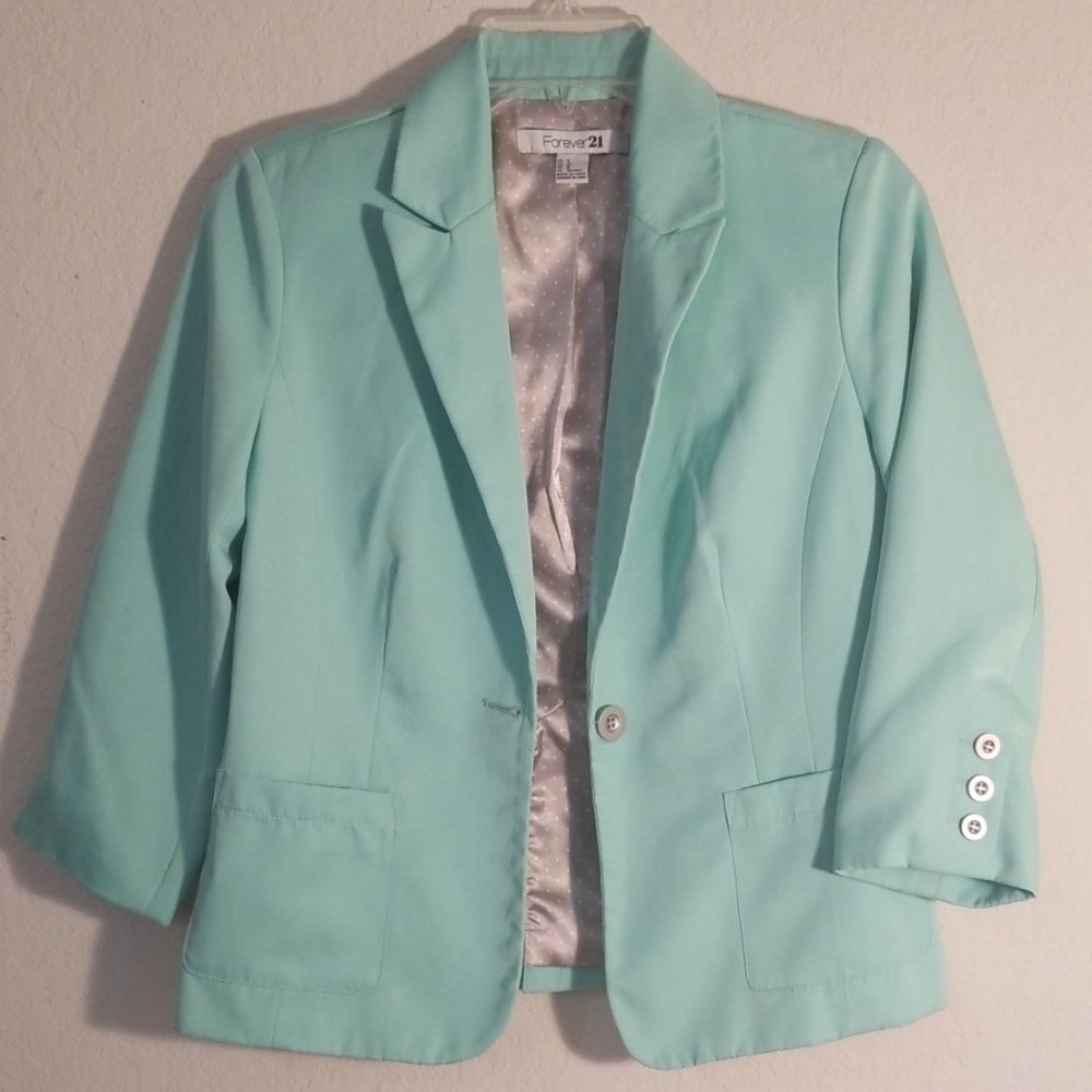 Forever 21 Mint Blazer